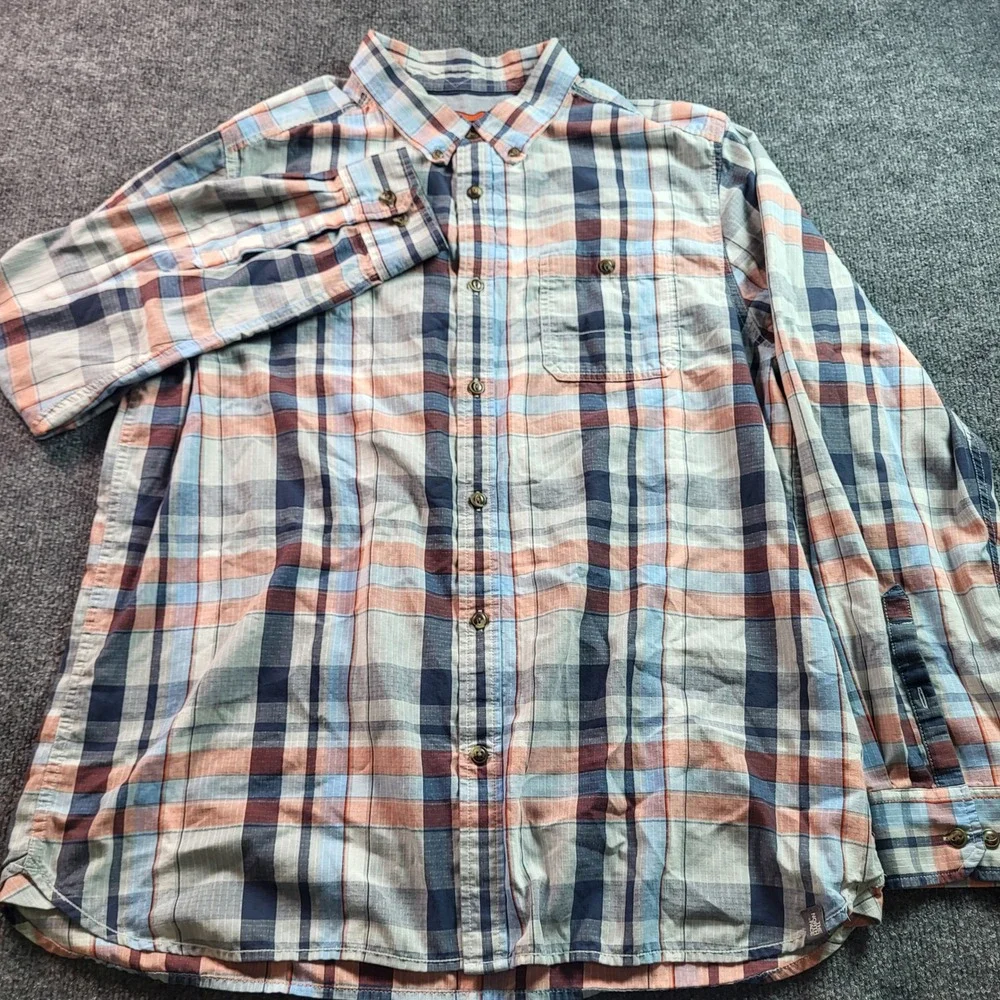 The North Face Mens XL/TG Plaid Button Up Long Sleeve Casual Shirt